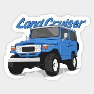 Land cruiser fj40 hardtop off road blue ocean Sticker